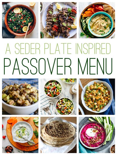 passover recipes and menus